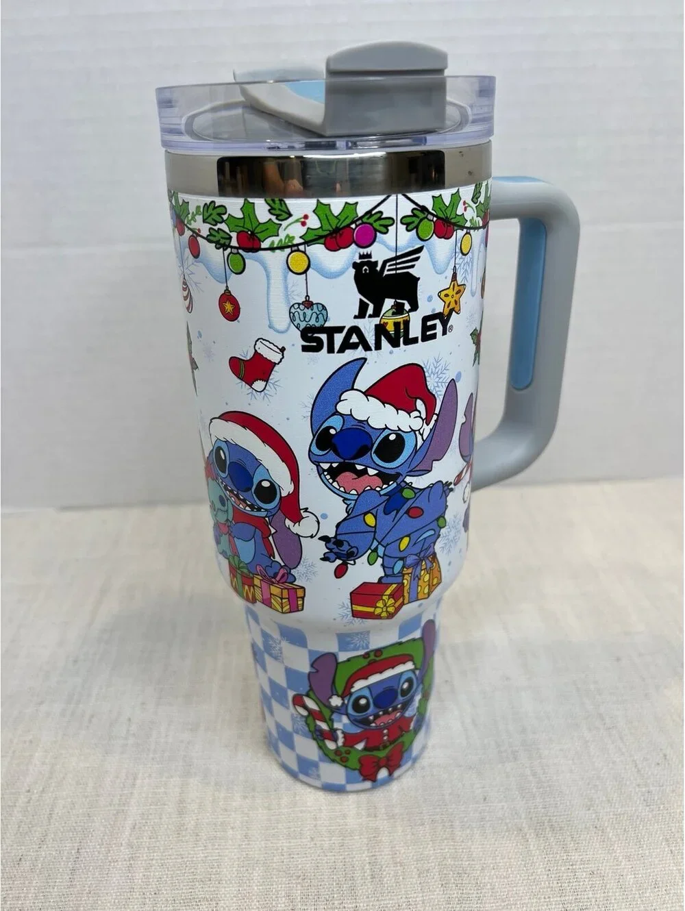Stanley Stitch Christmas Tumbler 40 oz